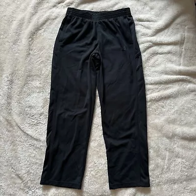 Vintage Nike 275748-013 Black Sweatpants Warm-up Pants Men L Large Ankle Zip • $19.99