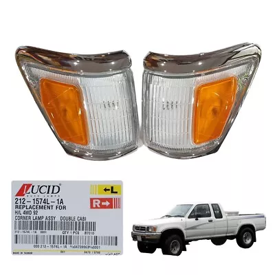 DEPO Chrome Corner Lamp Light For Toyota Hilux Pickup 4WD 4 Runner Surf 88-96  • £54