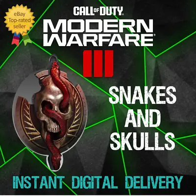 Snakes & Skulls ASDA Weapon Charm - Modern Warfare III MW3 MWIII 🐍💀 • $22.37