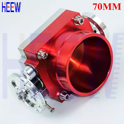 $75.98 • Buy 2.75  70MM Universal Throttle Body High Flow Intake Manifold Aluminum 1kit RED