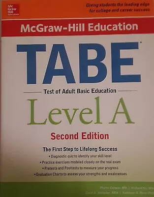 McGraw-Hill Education Tabe Level A Second Edition • $2.95