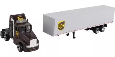 UPS Truck With Trailer Brown United Parcel Service Diecast Model By Daron • $30.99