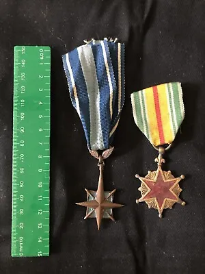 Make An Offer: 2 Medals:  ARVN  Air Force Meritorious Service & Wound Medals • $345