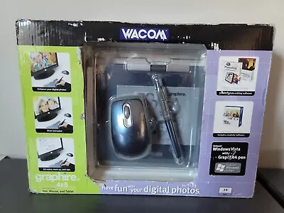 Wacom Graphire 4 USB Tablet Mouse Pen Holder 4x5 Digital Photo Edit 20 SQ Inches • $69