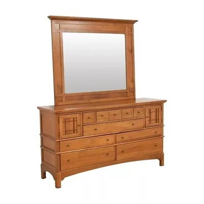 Bob Timberlake Lexington Furniture Oak MISSION Buffet OR DRESSER W Mirror • $1995