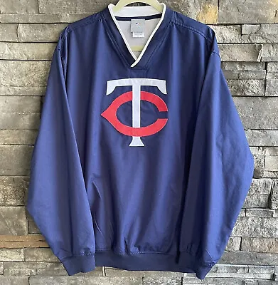 Genuine Merchandise MLB MN Twins Mens Windbreaker Jacket Size L Pullover Logo • $29.99