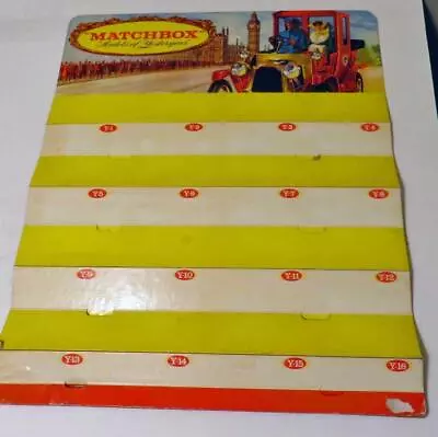 Rare 1950S LESNEY MATCHBOX CARDBOARD  STEPS  STORE POINT OF SALE DISPLAY • $250