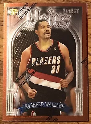 Rasheed Wallace 1996-97 Topps Finest Heirs Rookie Card #156 NBA RC Free Ship • $1.48