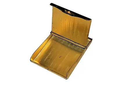 Vintage 50's Light Weight Brass Protective Travel Match Book Holder Pendant • $29.99