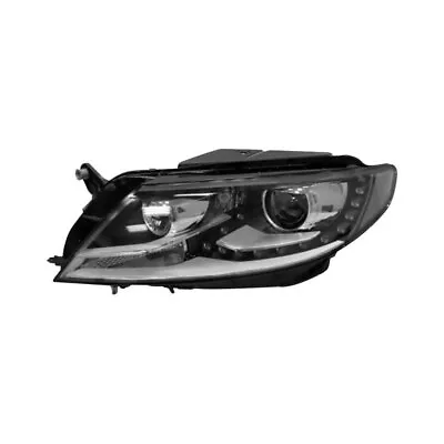 Headlight For 2013-17 Volkswagen CC Left Side LED DRL Black Chrome Housing Clear • $850