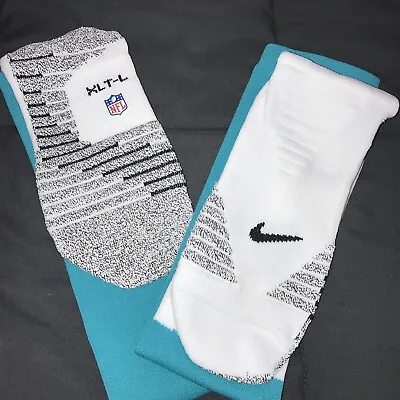 Miami Dolphins Nike Official Uniform Socks Training Facility NEW XL Tall Long • $5.99