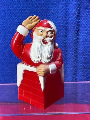 Vintage Plastic **CHRISTMAS SANTA** Candy Container  XX-6 • $3.99