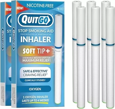 QuitGo Quit Smoking Inhaler Soft-Tip Smokeless Vapor-Less Nicotine-Free  Oxygen • $14.99