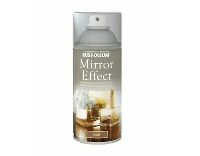 Rust-Oleum Mirror Effect Aerosol Spray Paint Gold Art Craft Gloss Finish Glass • £11.99