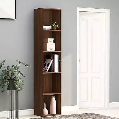 Itzcominghome Tall BookCase Cabinet High Bathroom Storage Cupboard Walnut Unit • £59.99