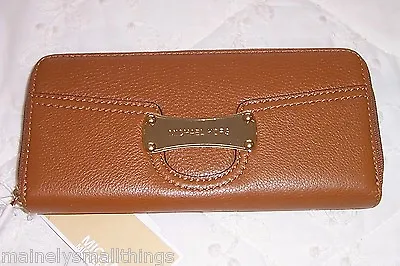 NWT Michael Kors SARATOGA Continental Zip Around Leather Wallet 38H0XSGE1L • $149.95