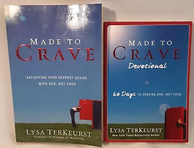 Made To Crave Book Lot: Satisfying Your Deepest Desire With God Not Food 2 Books • $10