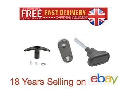 Henderson Garage Door Handle Plastic Grey Locking Premier Faceplate Internal Out • £12.73