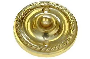 Regency Solid Brass Round Door Bell Push –  57mm • £52.99