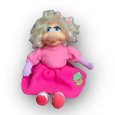 1989 Vintage MISS PIGGY Doll W/Pink Poodle Kermit Skirt Muppets University • $20.40