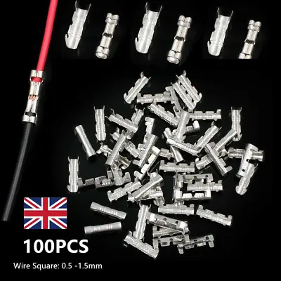 100pcs Electrical Cable Wire Splice Connectors Tinned Insulated Crimp Terminals • £3.99