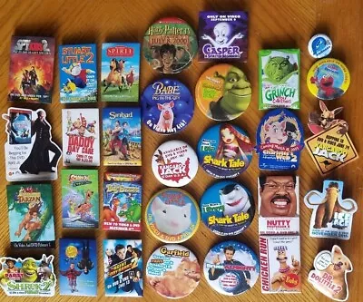 PG Movie Promotional Pins - SCOOBY CASPER SPY KIDS 2 ICE AGE SHARK TALE SHREK 2 • $1.50