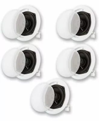 Acoustic Audio R191 Flush Mount In Ceiling Speakers Home Theater 5 Pack • $23.06