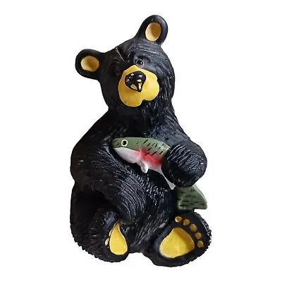 $12.95 • Buy Bearfoots Fuzz Bear With Fish Montana Artist Jeff Fleming Figurine 3 
