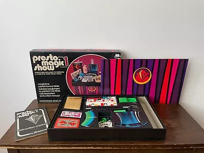 Vintage Presto Magic Show By Pressman 1975 Performance Table & 50 Tricks • $40