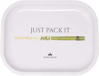 King Palm | Metal Rolling Tray | Smoke Accessories | Just Pack It | 7 X 5.5 Inch • $7.99