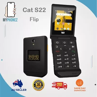 Cat S22 Flip 4G 16GB / 2GB Touchscreen Rugged Flip Phone Unlocked Smartphone • $172