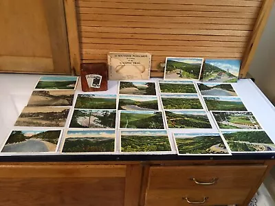 21 Taconic Trail Souvenir Postcards & Cribbage Card Holder From Mohawk Trail Ma • $15