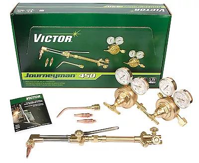 0384-0807 Victor Journeyman 450 Torch Kit Set With Regulators CA2460 315FC SR450 • $569.99