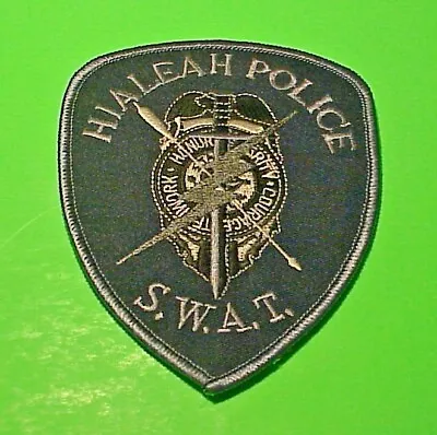 Hialeah  Florida  S.w.a.t.  Subdued  4 1/2  Police Patch  Free Shipping!!! • $8