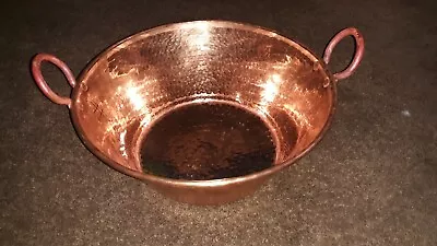 Mexican Pure Copper Pot For Carnitas Cazo. (14x7 In) • $89.95