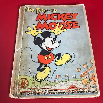 The Pop-up Mickey Mouse Book HC 1933 Walt Disney Studios Blue Ribbon Books • $167.50