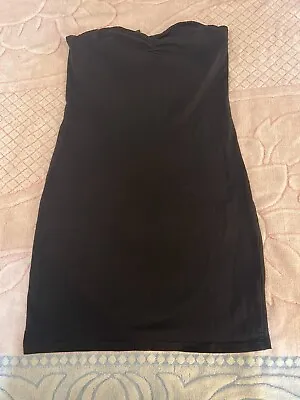 Divided By H&M Strapless Mini Bodycon Dress Black Size 10 • $10