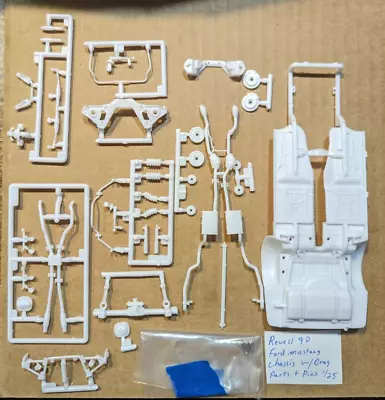 Revell 90 Ford Mustang Chassis With Drag Parts Is Unbuilt No Instructions!! 1/25 • $6