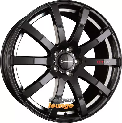 4x EMOTION WHEELS STRADA Black Shiny Undercut 8x19 ET45 5x112 • $800.45