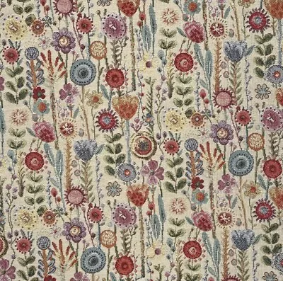 Tapestry Fabric Kew Gardens Floral Design  Upholstery Material - Med/Heavyweight • £15.99