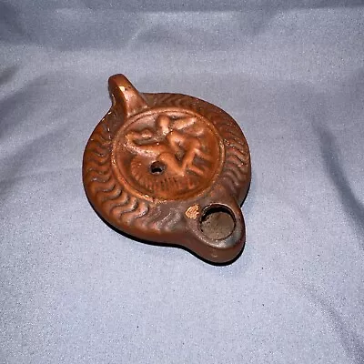 Roman Earth Red Sealed Oil Lamp - ZEUS Seductive Swan LEDA - A5 • £10.80