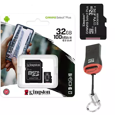 Kingston 32GB Micro SD Card SDHC Class 10 UHS-I 100MB/S Memory Card Models • $35.57