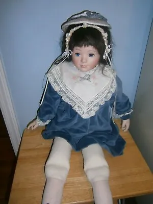 Great American Doll Company Gadco Elke Hutchens 30  Porcelain Doll  APRIL #578 • $99.27