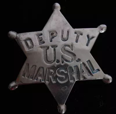 United States Marshal Deputy Badge Allen Stamp Seal Kansas City Obsolete 6 Point • $400