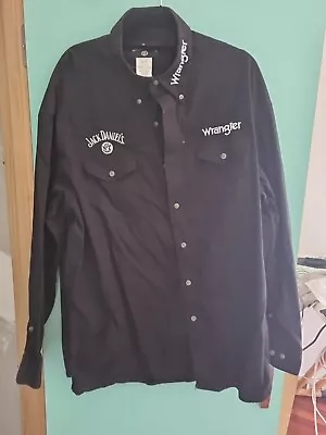 Jack Daniels Wrangler Dress Bitton Up Shirt • $25