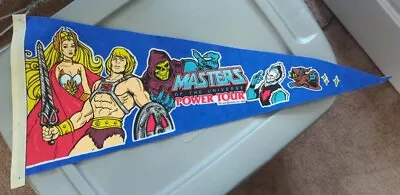 1987 - Masters Of The Universe Power Tour Pennant Mattel - HeMan/Skeletor/SheRa • $150