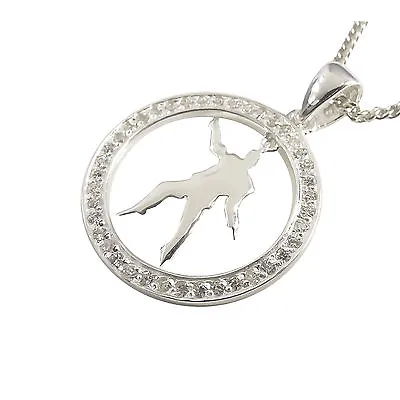 Elvis Presley Round Silhouette Pendant - Silver Surrounded By Cubic Zirconias • $34.85