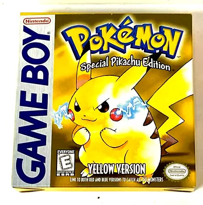 $825 • Buy Pokemon Yellow Nintendo Gameboy Boy Complete In Box NEAR MINT Shape First Print