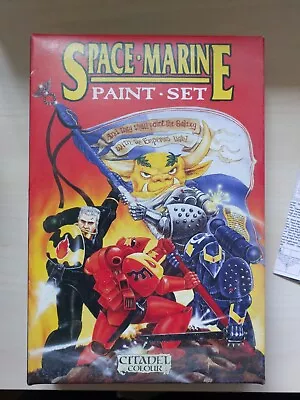 Games Workshop Citadel Colour 0881 Space Marine Paint Set Boxed  1989 Vintage • £40.11