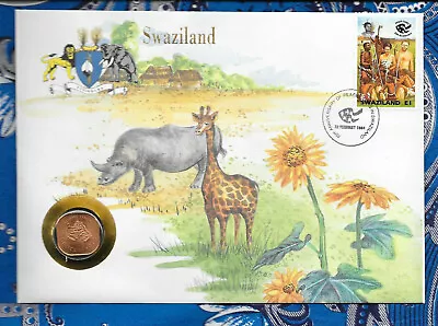 $6.93 • Buy E Coins Of All Nations Swaziland 1975 2 Cent UNC KM#22